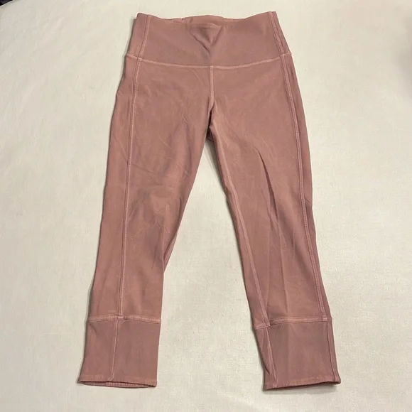 Lululemon Wunder Under Crop 23" *Ribbed Washed Antoinette - Picture 1 of 4